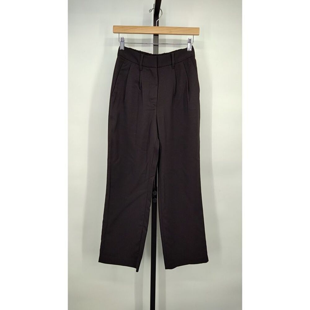 Quince Women Stretch Crepe Pleated Wide Leg Pants Black 0